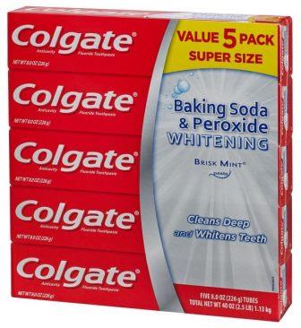 colgate baking soda and peroxide toothpaste