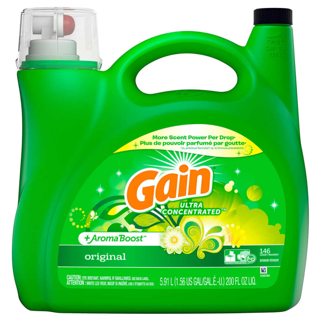 gain liquid detergent 200 oz